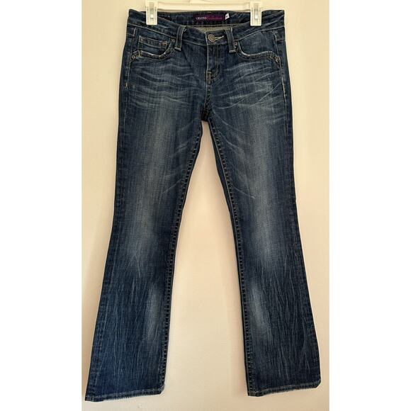 VIGOSS Collection Women's Dark Wash Low Rise Bootcut Jeans Size 5/6 - Picture 2 of 6